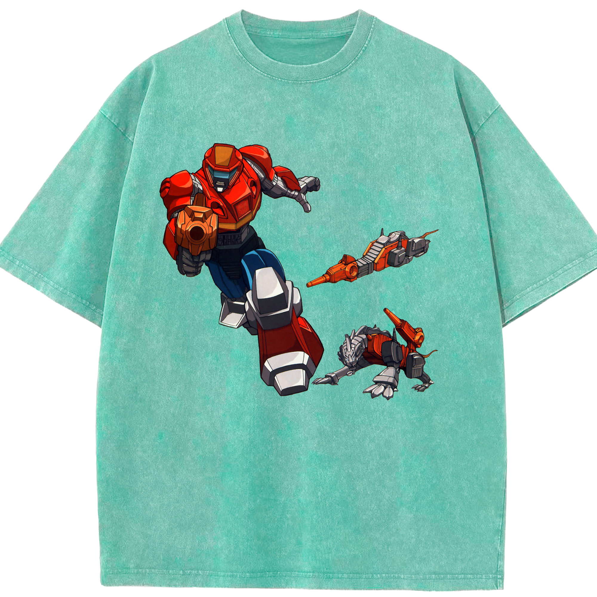 （画像用）  綿100% ヴィンテージ風 半袖Tシャツ（フロントプリント）